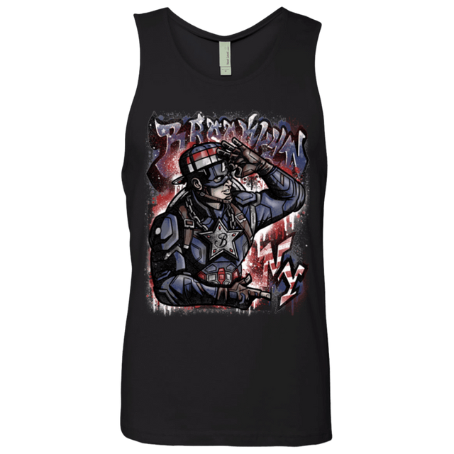 T-Shirts Black / Small Cap Brooklyn Men's Premium Tank Top