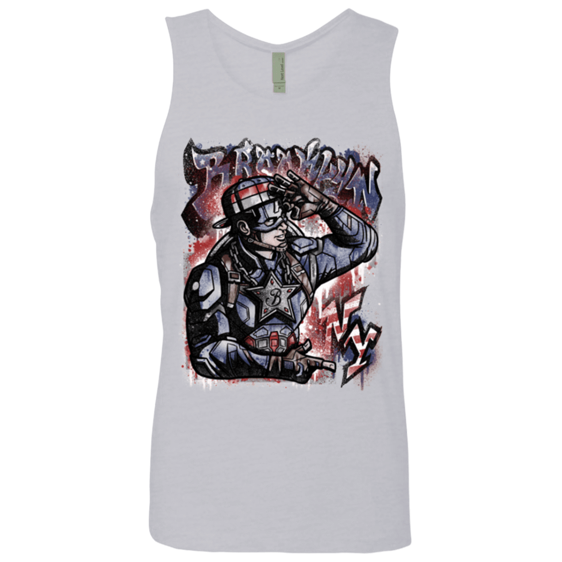 T-Shirts Heather Grey / Small Cap Brooklyn Men's Premium Tank Top