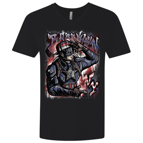 T-Shirts Black / X-Small Cap Brooklyn Men's Premium V-Neck