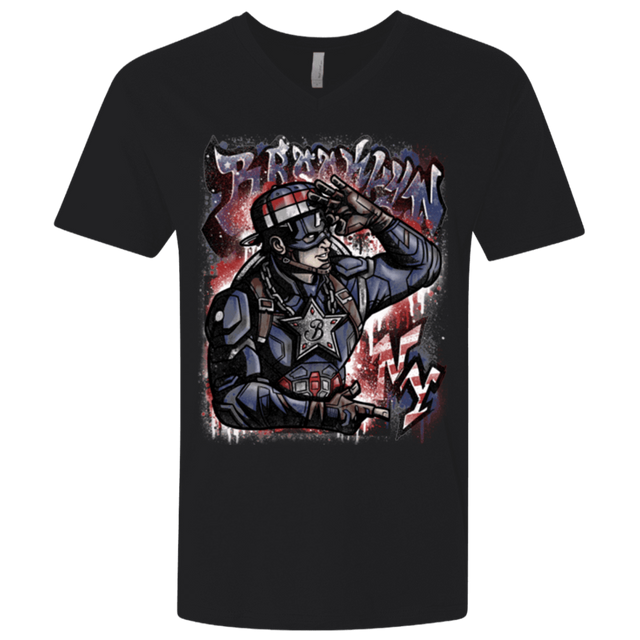 T-Shirts Black / X-Small Cap Brooklyn Men's Premium V-Neck