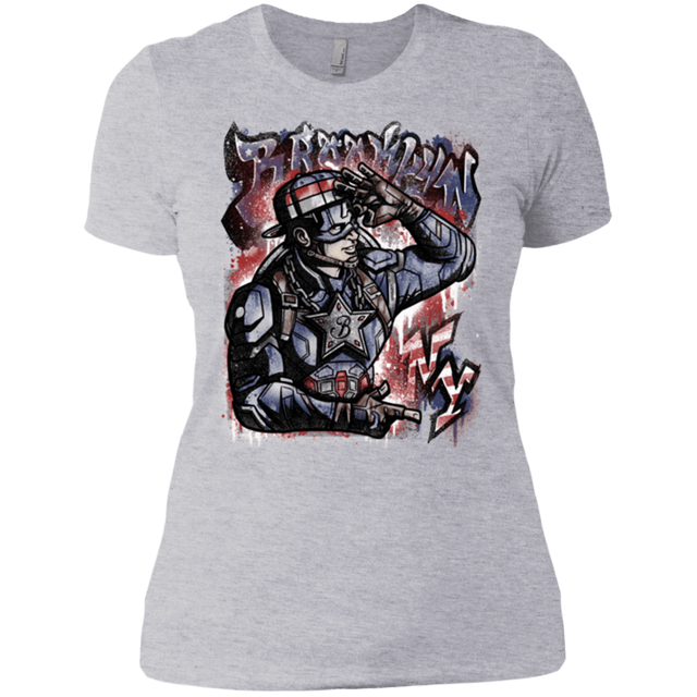 T-Shirts Heather Grey / X-Small Cap Brooklyn Women's Premium T-Shirt