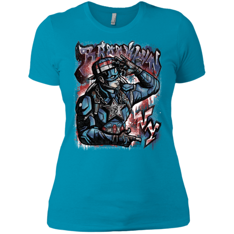 T-Shirts Turquoise / X-Small Cap Brooklyn Women's Premium T-Shirt