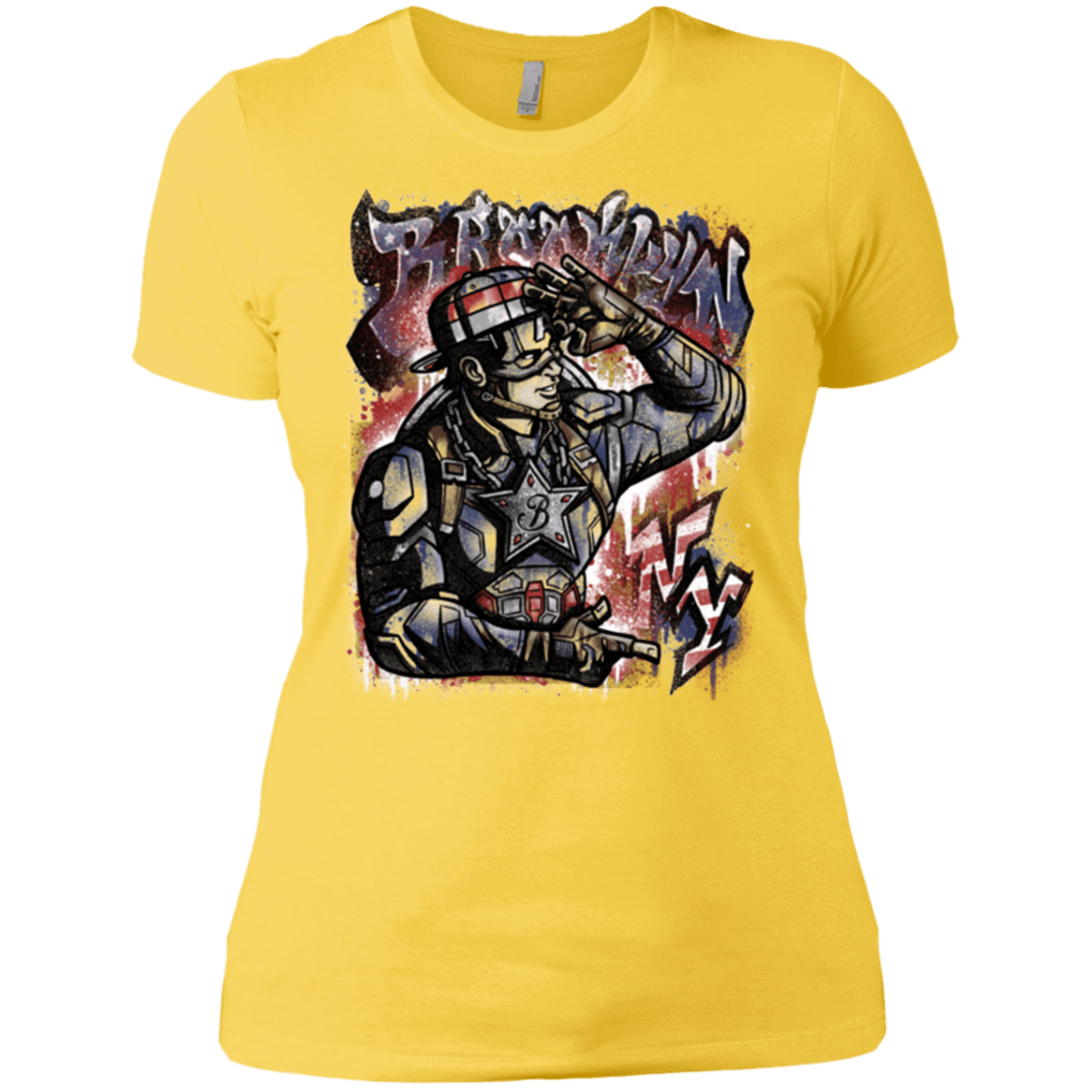T-Shirts Vibrant Yellow / X-Small Cap Brooklyn Women's Premium T-Shirt