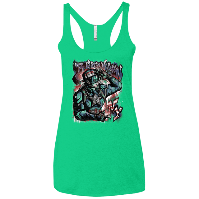 T-Shirts Envy / X-Small Cap Brooklyn Women's Triblend Racerback Tank
