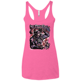 T-Shirts Vintage Pink / X-Small Cap Brooklyn Women's Triblend Racerback Tank