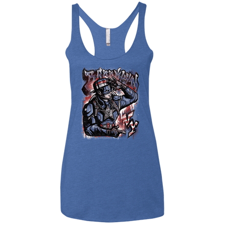 T-Shirts Vintage Royal / X-Small Cap Brooklyn Women's Triblend Racerback Tank