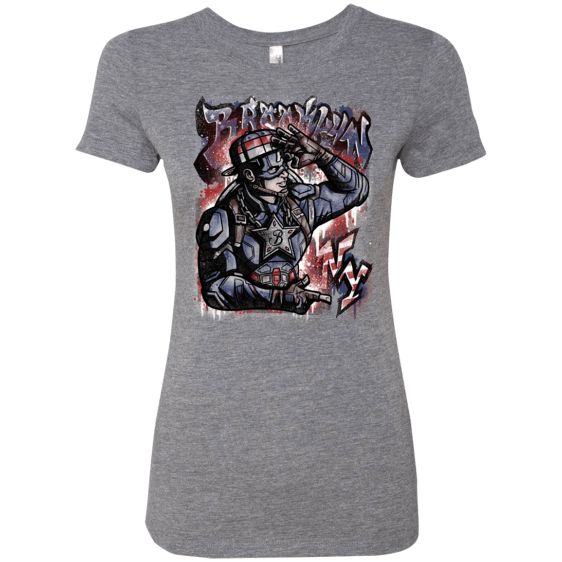 T-Shirts Premium Heather / Small Cap Brooklyn Women's Triblend T-Shirt