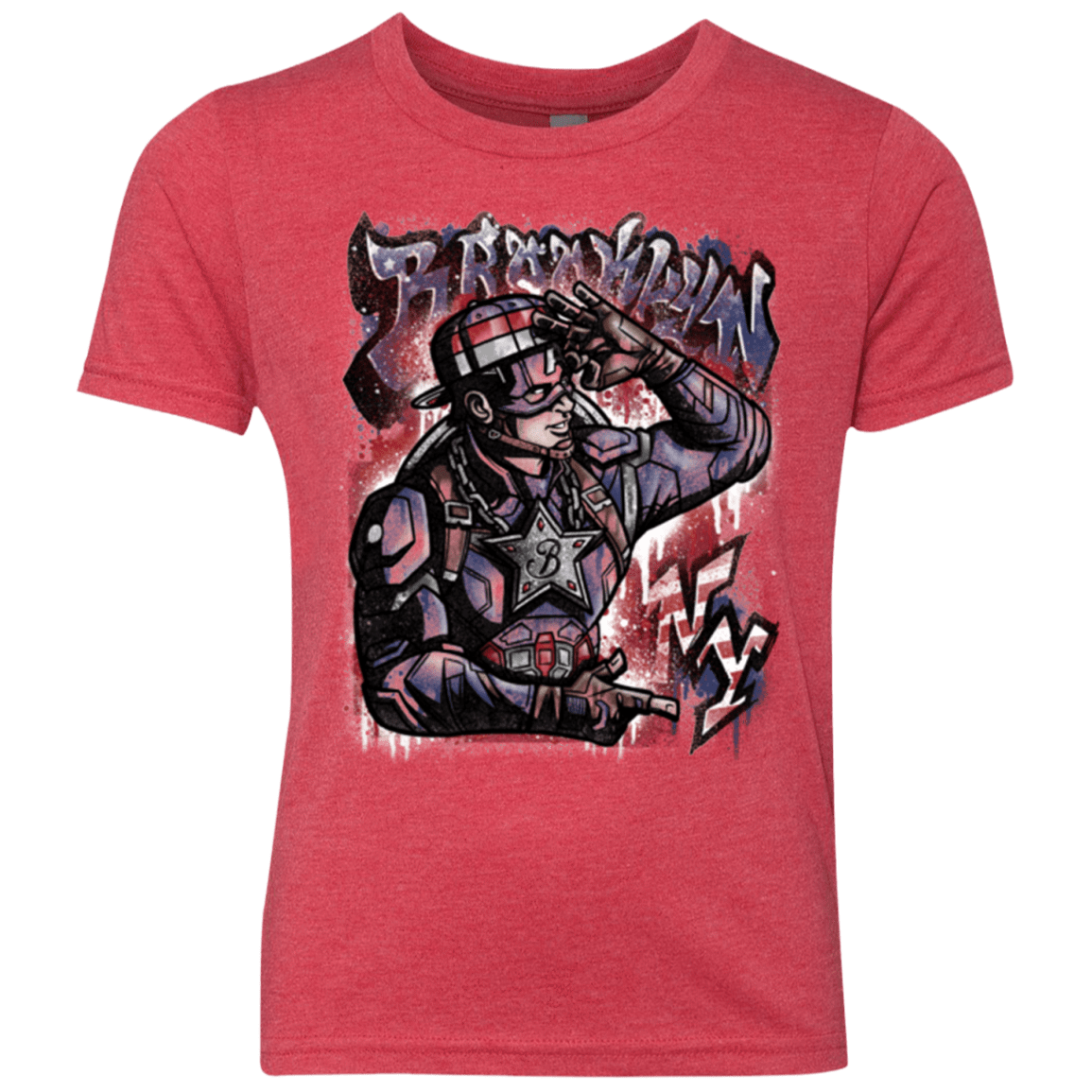 T-Shirts Vintage Red / YXS Cap Brooklyn Youth Triblend T-Shirt