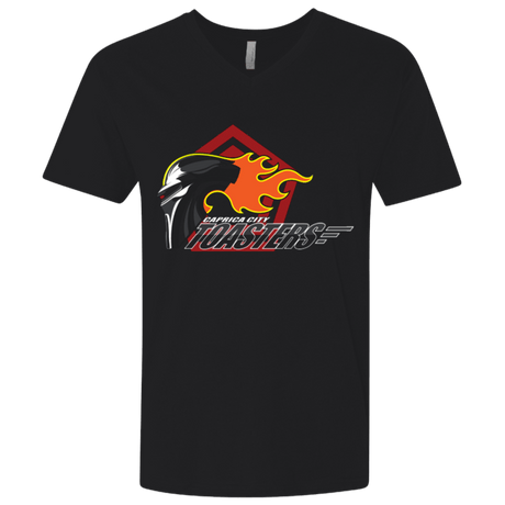 T-Shirts Black / X-Small Caprica City Toasters Men's Premium V-Neck