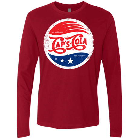 T-Shirts Cardinal / Small Caps Cola Men's Premium Long Sleeve