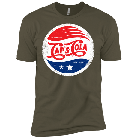 T-Shirts Military Green / X-Small Caps Cola Men's Premium T-Shirt