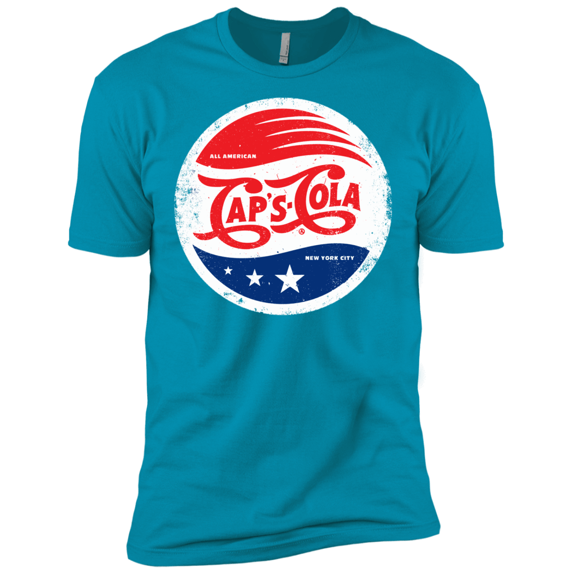 T-Shirts Turquoise / X-Small Caps Cola Men's Premium T-Shirt