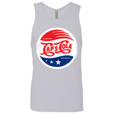 T-Shirts Heather Grey / Small Caps Cola Men's Premium Tank Top