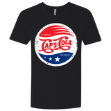 T-Shirts Black / X-Small Caps Cola Men's Premium V-Neck