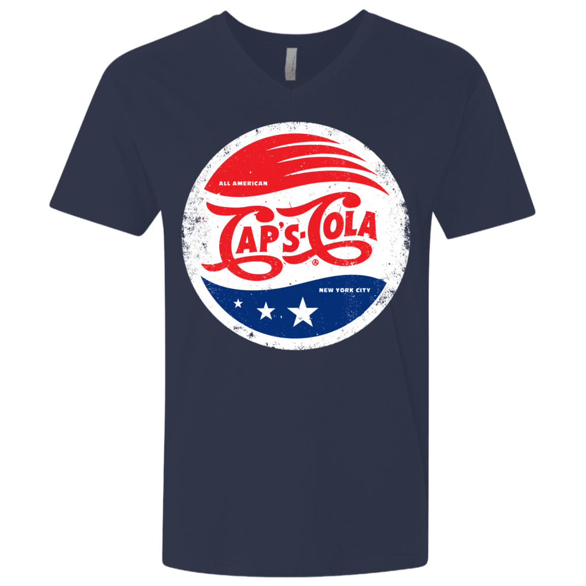 T-Shirts Midnight Navy / X-Small Caps Cola Men's Premium V-Neck