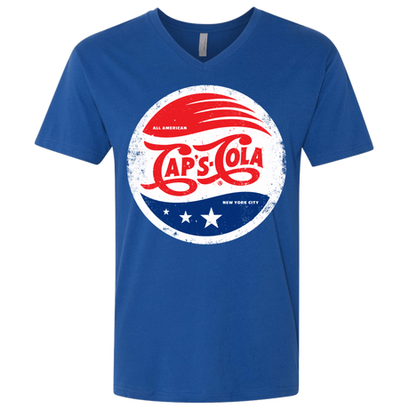 T-Shirts Royal / X-Small Caps Cola Men's Premium V-Neck