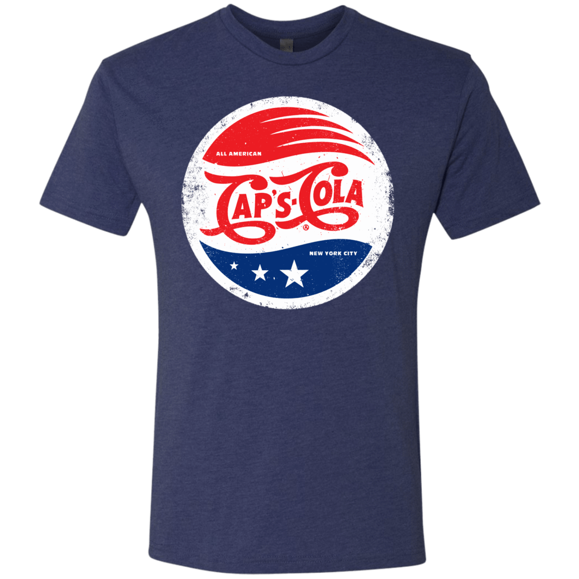 T-Shirts Vintage Navy / Small Caps Cola Men's Triblend T-Shirt