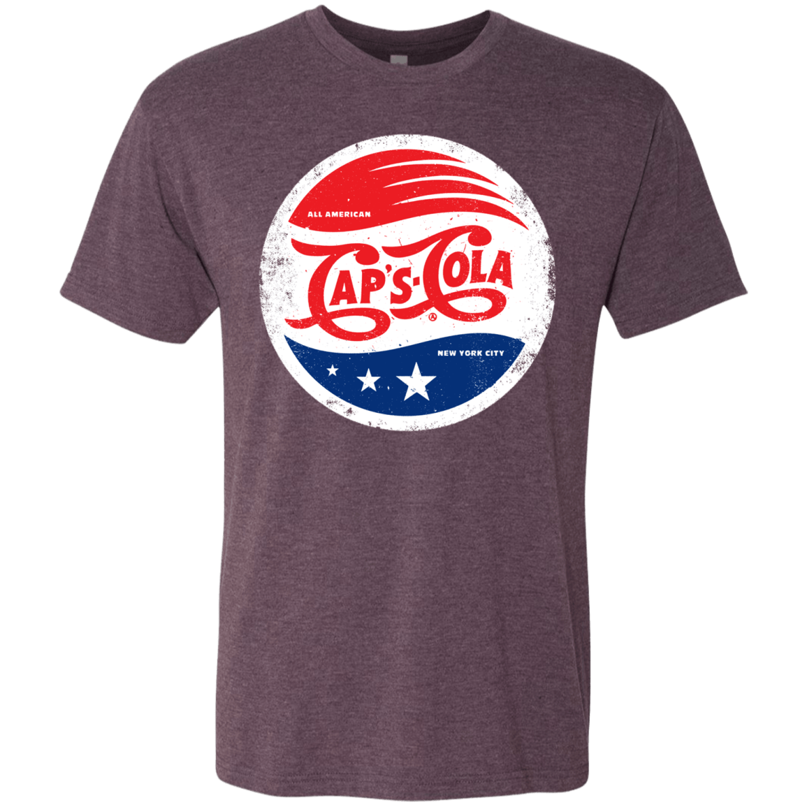 T-Shirts Vintage Purple / Small Caps Cola Men's Triblend T-Shirt