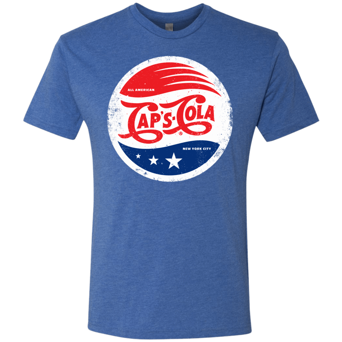 T-Shirts Vintage Royal / Small Caps Cola Men's Triblend T-Shirt