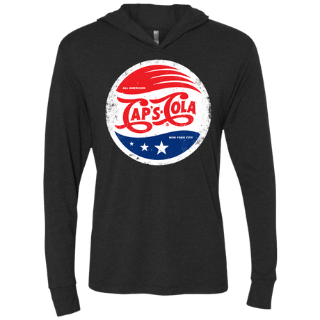 T-Shirts Vintage Black / X-Small Caps Cola Triblend Long Sleeve Hoodie Tee