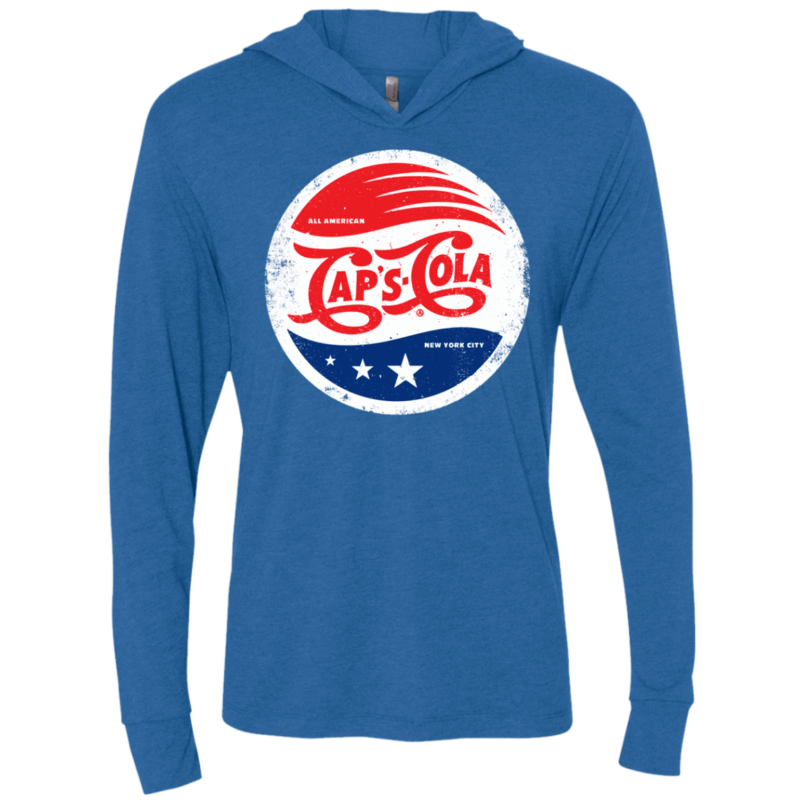 T-Shirts Vintage Royal / X-Small Caps Cola Triblend Long Sleeve Hoodie Tee