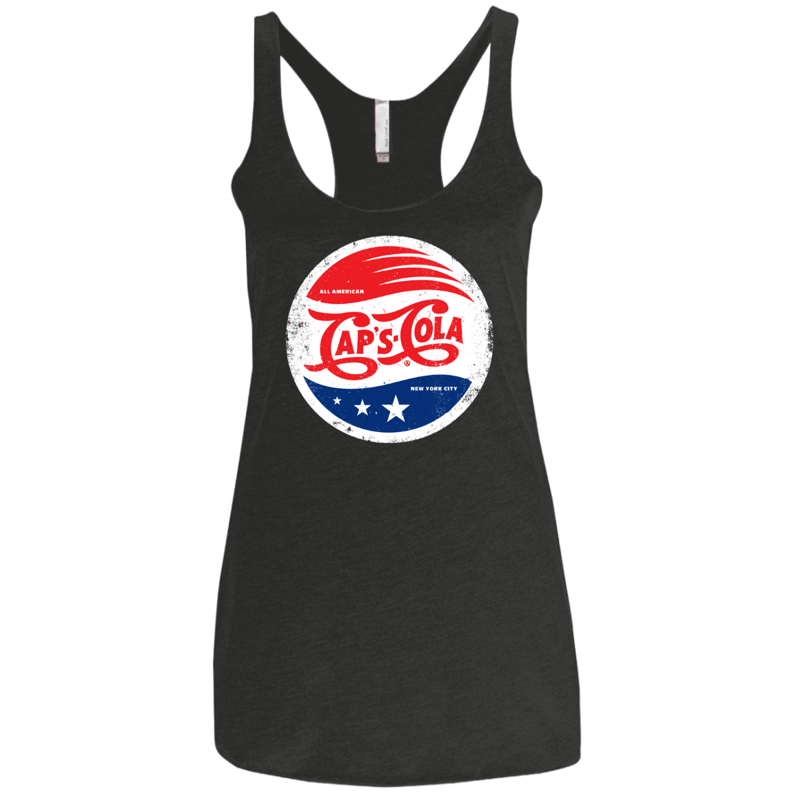 T-Shirts Vintage Black / X-Small Caps Cola Women's Triblend Racerback Tank