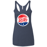 T-Shirts Vintage Navy / X-Small Caps Cola Women's Triblend Racerback Tank