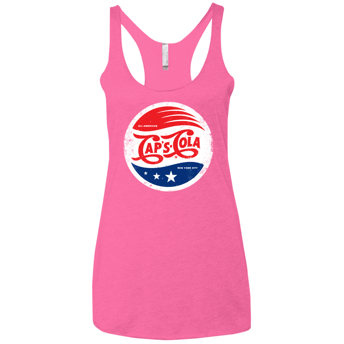T-Shirts Vintage Pink / X-Small Caps Cola Women's Triblend Racerback Tank