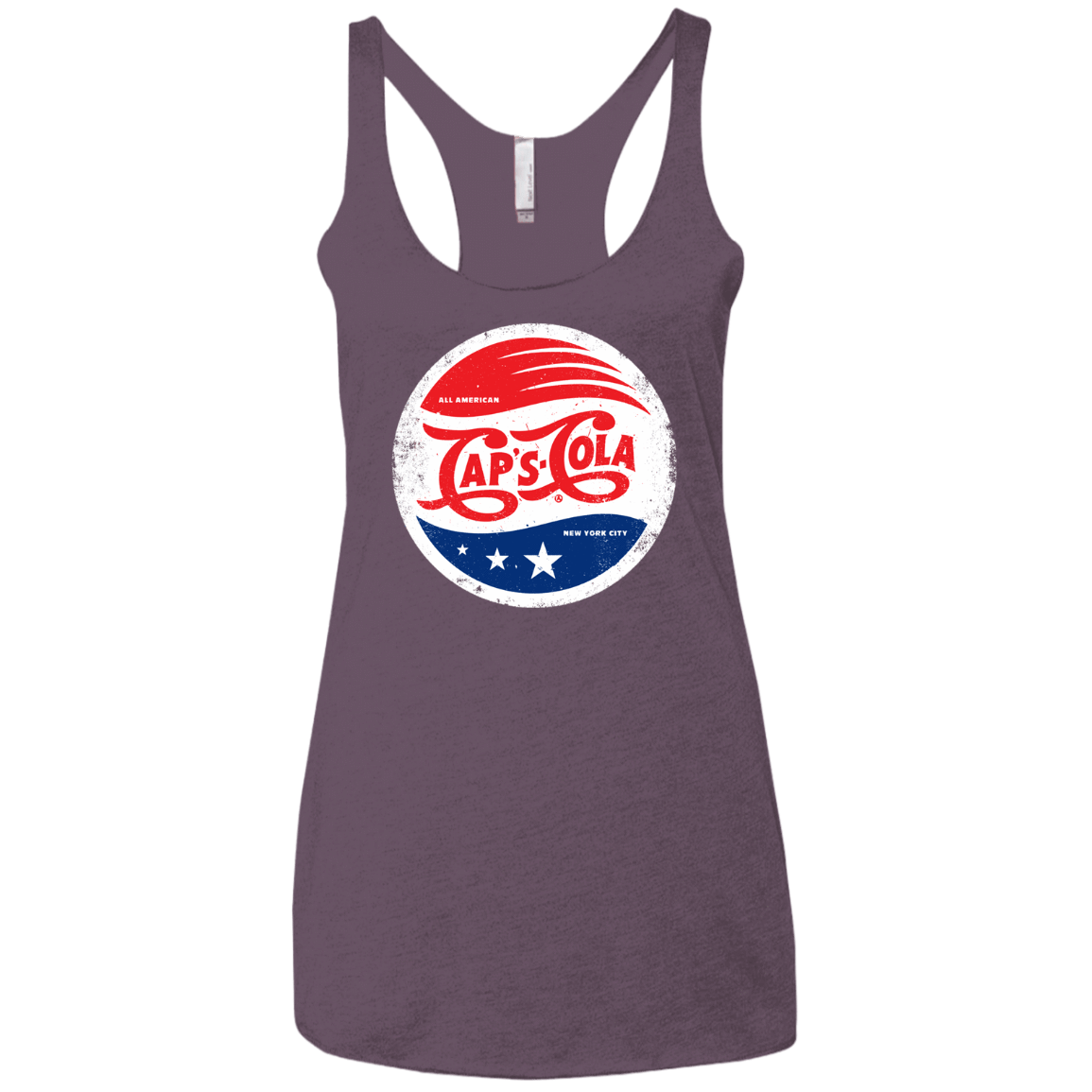 T-Shirts Vintage Purple / X-Small Caps Cola Women's Triblend Racerback Tank