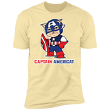 T-Shirts Banana Cream / S Captain AmeriCAT Men's Premium T-Shirt
