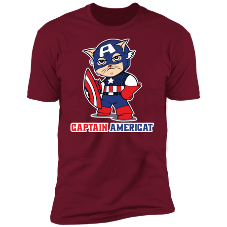 T-Shirts Cardinal / S Captain AmeriCAT Men's Premium T-Shirt