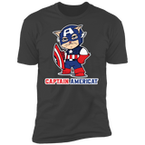 T-Shirts Heavy Metal / S Captain AmeriCAT Men's Premium T-Shirt