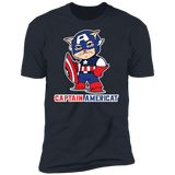 T-Shirts Indigo / S Captain AmeriCAT Men's Premium T-Shirt
