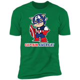 T-Shirts Kelly Green / S Captain AmeriCAT Men's Premium T-Shirt
