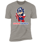 T-Shirts Light Grey / S Captain AmeriCAT Men's Premium T-Shirt