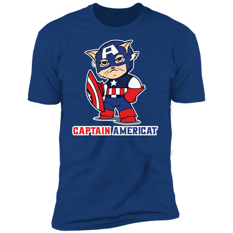 T-Shirts Royal / S Captain AmeriCAT Men's Premium T-Shirt