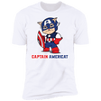 T-Shirts White / S Captain AmeriCAT Men's Premium T-Shirt