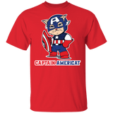 T-Shirts Red / S Captain AmeriCAT T-Shirt