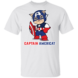 T-Shirts White / S Captain AmeriCAT T-Shirt