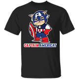 T-Shirts Black / YXS Captain AmeriCAT Youth T-Shirt