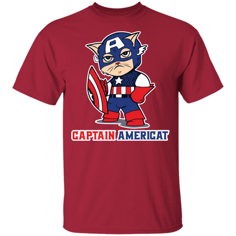T-Shirts Cardinal / YXS Captain AmeriCAT Youth T-Shirt