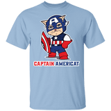 T-Shirts Light Blue / YXS Captain AmeriCAT Youth T-Shirt