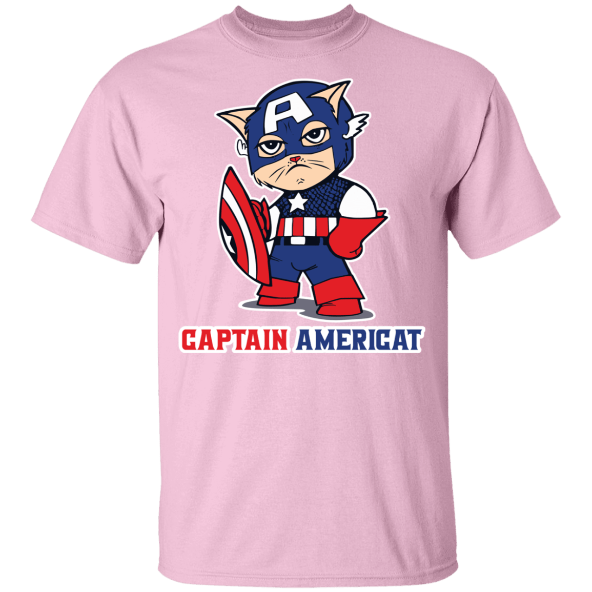 T-Shirts Light Pink / YXS Captain AmeriCAT Youth T-Shirt