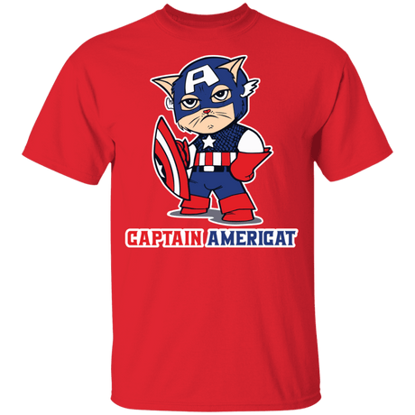 T-Shirts Red / YXS Captain AmeriCAT Youth T-Shirt