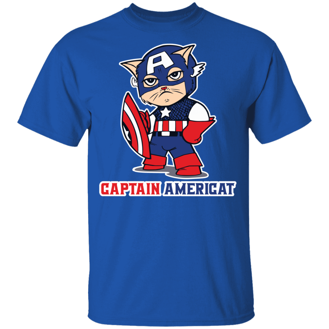 T-Shirts Royal / YXS Captain AmeriCAT Youth T-Shirt