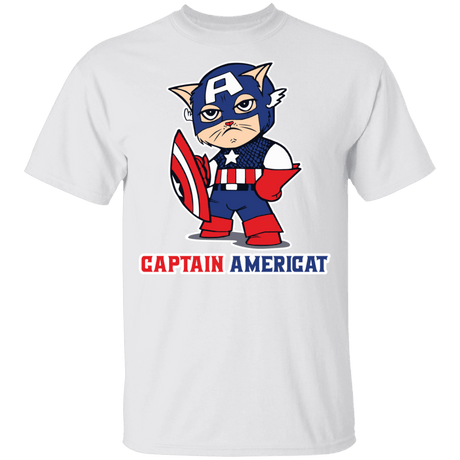 T-Shirts White / YXS Captain AmeriCAT Youth T-Shirt
