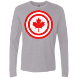 T-Shirts Heather Grey / Small Captain Canada Men's Premium Long Sleeve