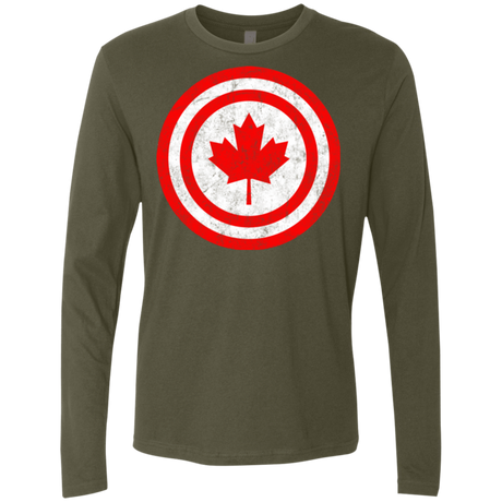 T-Shirts Military Green / Small Captain Canada Men's Premium Long Sleeve