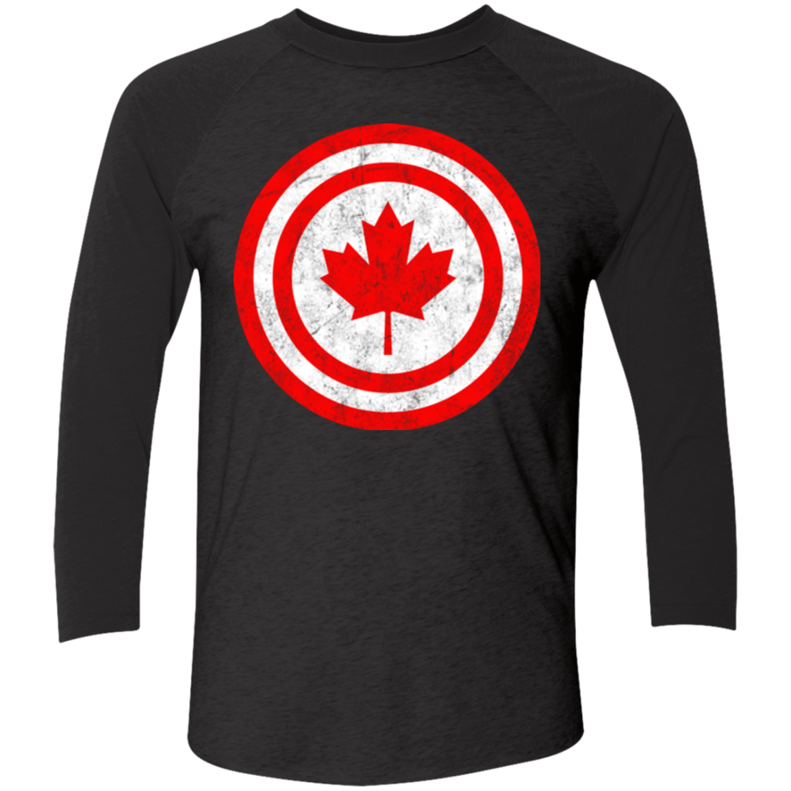 T-Shirts Vintage Black/Vintage Black / X-Small Captain Canada Triblend 3/4 Sleeve