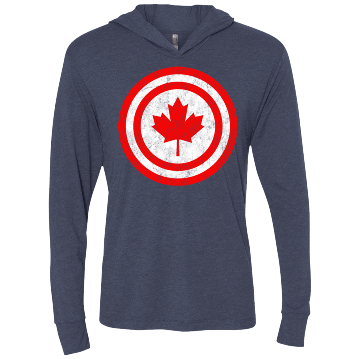 T-Shirts Vintage Navy / X-Small Captain Canada Triblend Long Sleeve Hoodie Tee